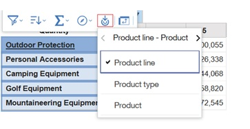 Navigation path in the on-demand toolbar